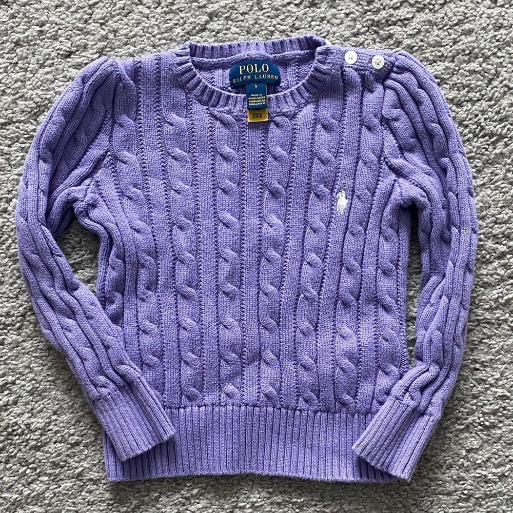 Polo by Ralph Lauren Lavender Knit Sweater